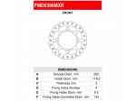 Δισκόπλακα Εμπρός Suzuki RMZ 250 / RMZ 450 / RMX 450 FMD0396MXR Ferodo